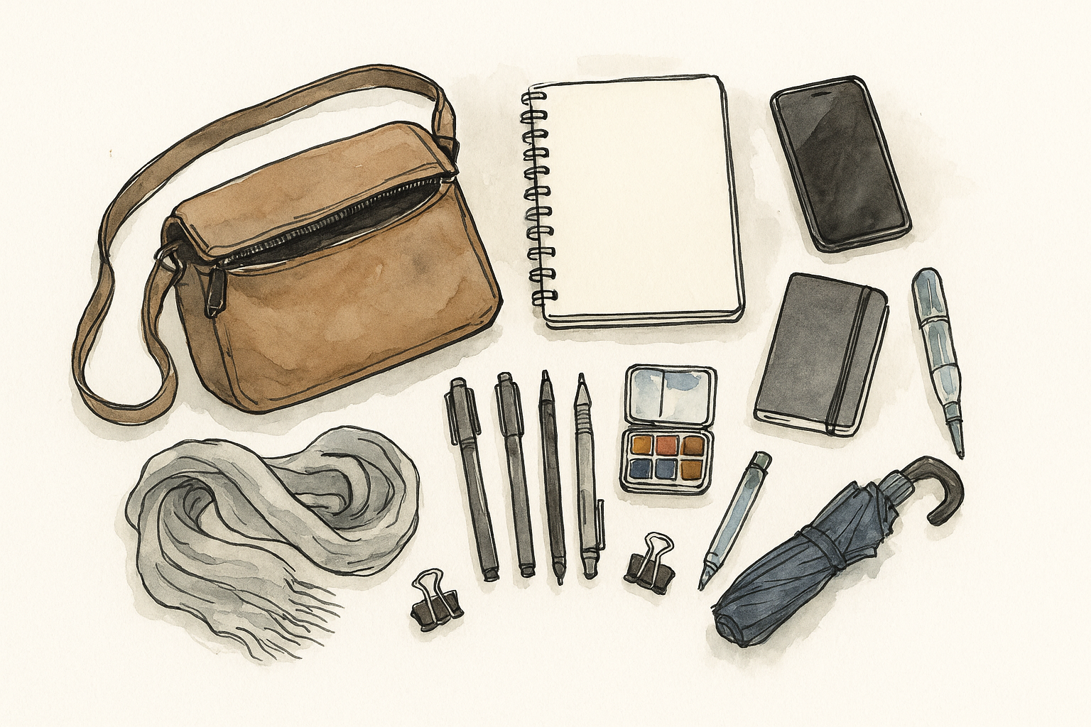 What Is In My Travel Sketch Bag As An Architect